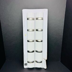 X2 Pack Umbra Flip 5-Hook Wall Mounted Floating Coat Rack – Modern, Sleek - New